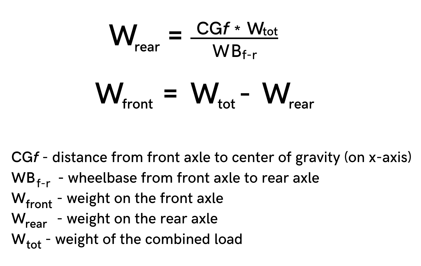 axle weight distribution calculator axle weight distribution calculator